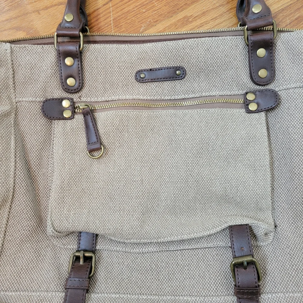 BDG Canvas And Leather Bag Large Bag Will Fit A Computer